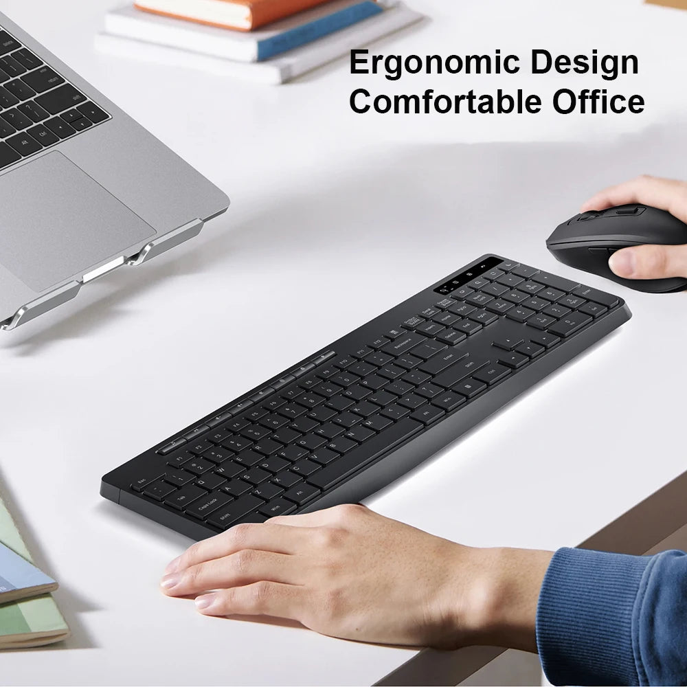 WiWU KM-01 Wireless Silent Keyboard & Mouse Combo for Office