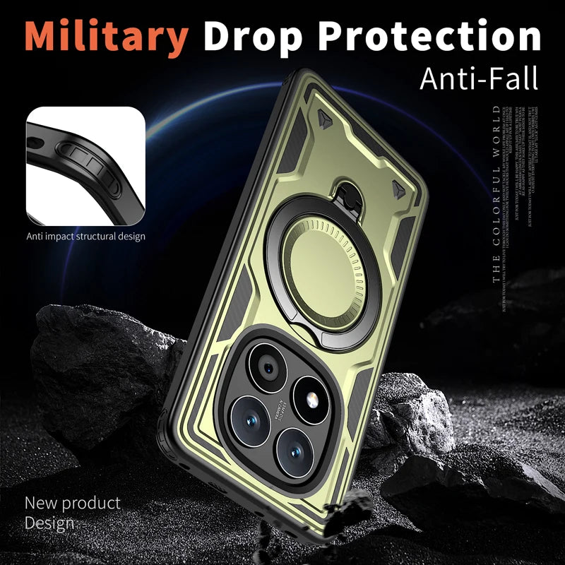 Military Drop-Proof Case for Xiaomi Redmi Note 14 Pro Series