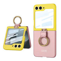 Fashion Contrast Color Case with Built-in Screen Protector for Samsung Galaxy Z Flip 6