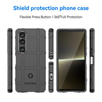 Rugged Shield Non-slip Texture Shockproof Soft TPU Silicone Protective Back Case for Sony Xperia 1 VI