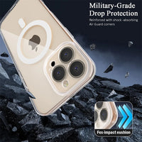 Transparent MagSafe Case with Full Lens Protector for iPhone 15 Series