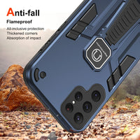 Soft Silicone+PC Kickstand Shockproof Armor Case for Samsung Galaxy S24 Series