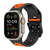 Breathable Two-Color Replacement Strap for Apple Watch