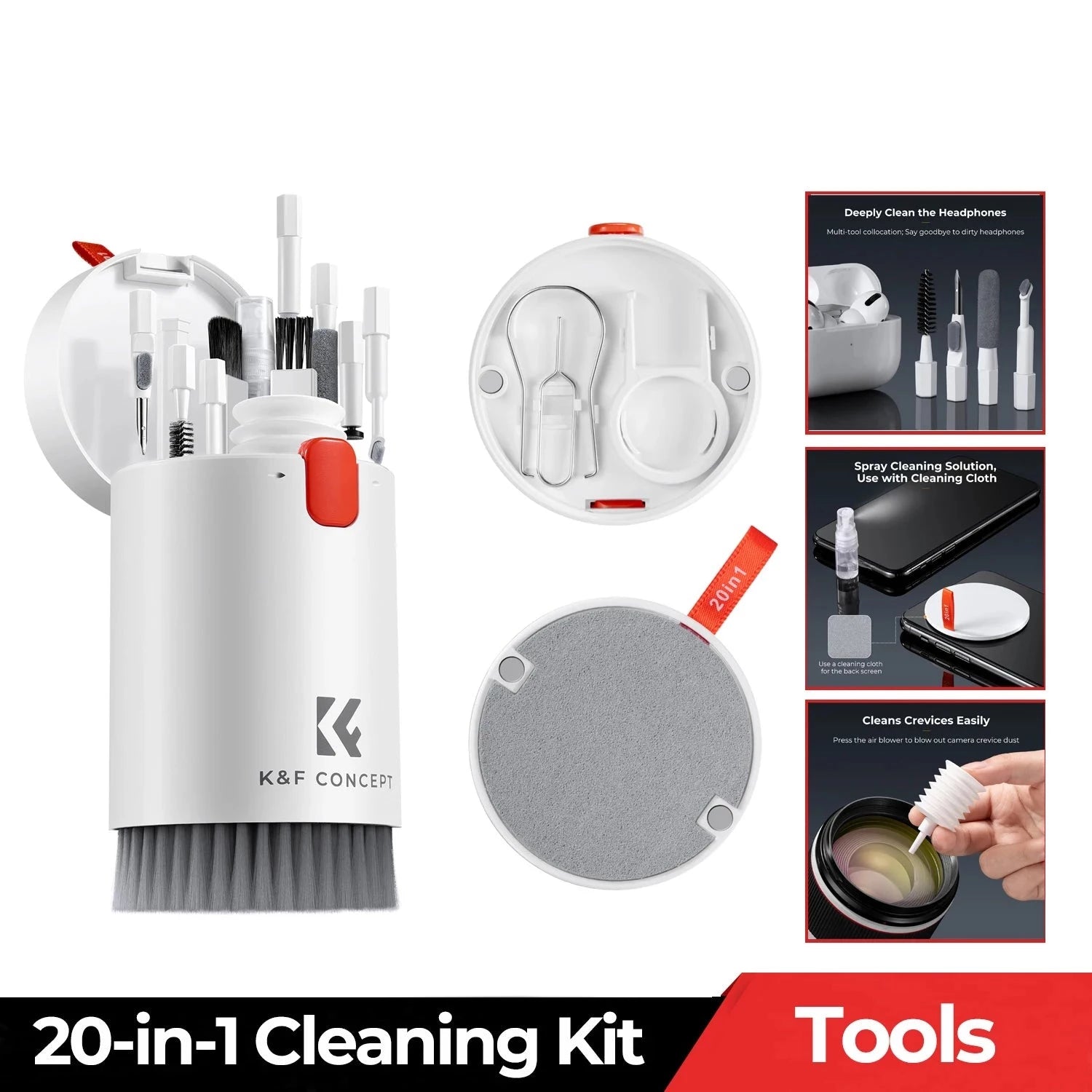 K&F Concept Laptop Mobile Screen 20-in-1 Cleaning Kit