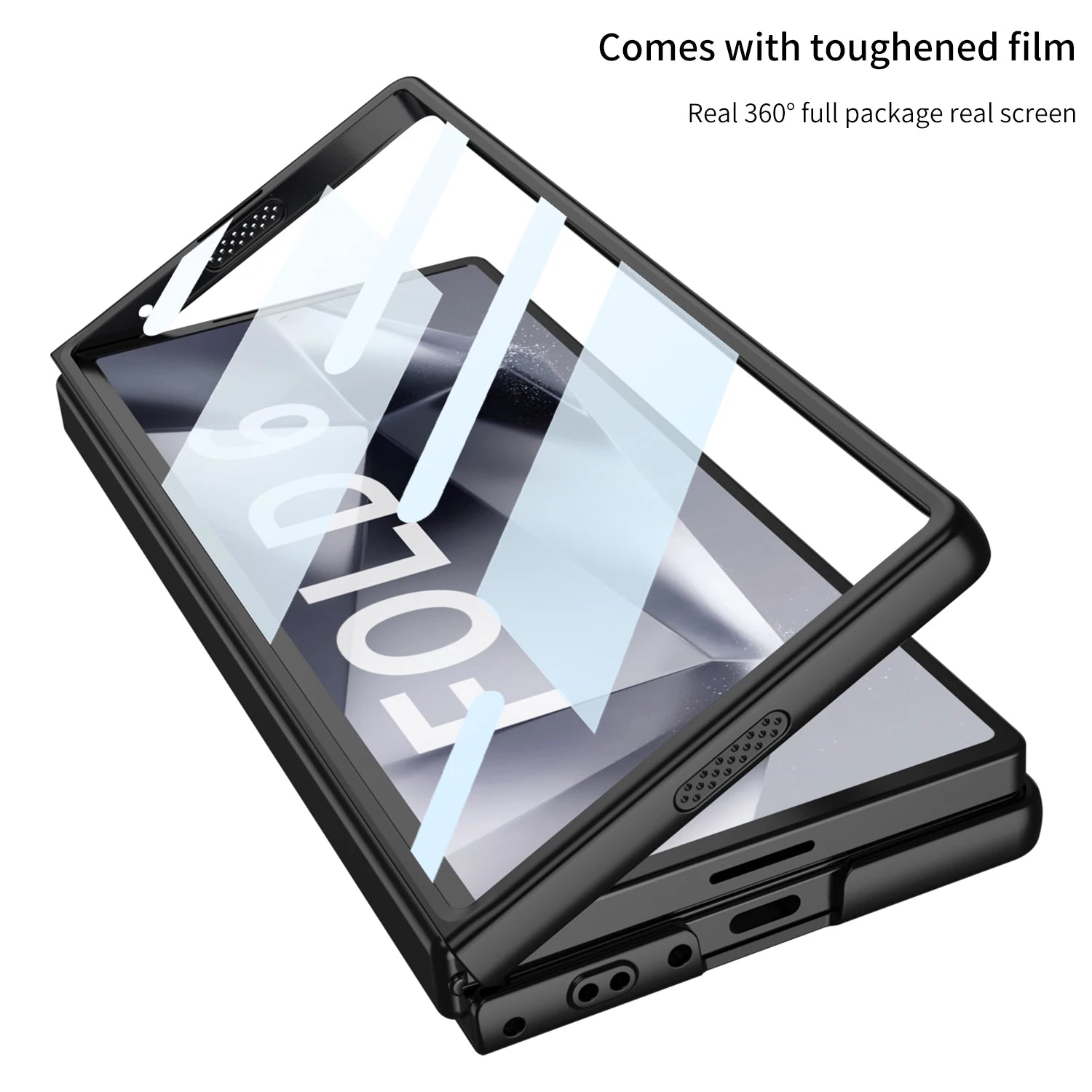 Samsung Galaxy Z Fold 6 Ultra-Thin Shockproof Matte PC Case with Screen Protector