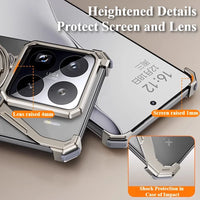 Xiaomi 15 Series Magic Claw Aluminum Frameless Case with 360° Rotatable Stand