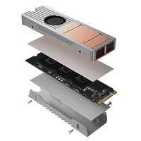 TEUCER M.2 NVMe Radiator 2280 SSD Air Cooled Heat Sink