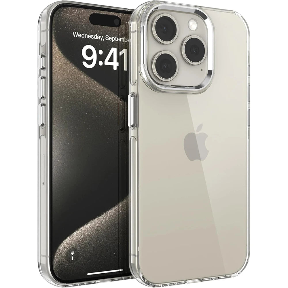 Luxury Plating Camera Protection Silicone Case for iPhone 16 Series