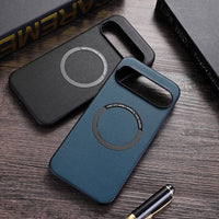 Protective Magnetic PU Leather + TPU Back Cover Case for Google Pixel 8 Series