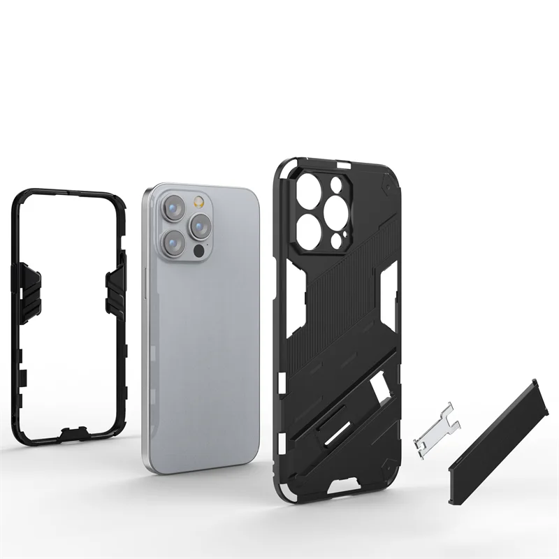 Armor Shockproof Holder Stand PC Case for iPhone 14 Series