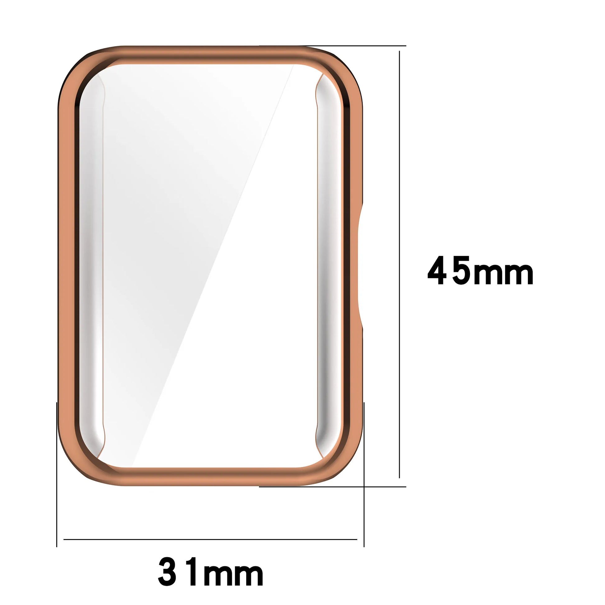 Plating TPU Protective Case with Full Coverage Screen Protector for Samsung Galaxy Fit3