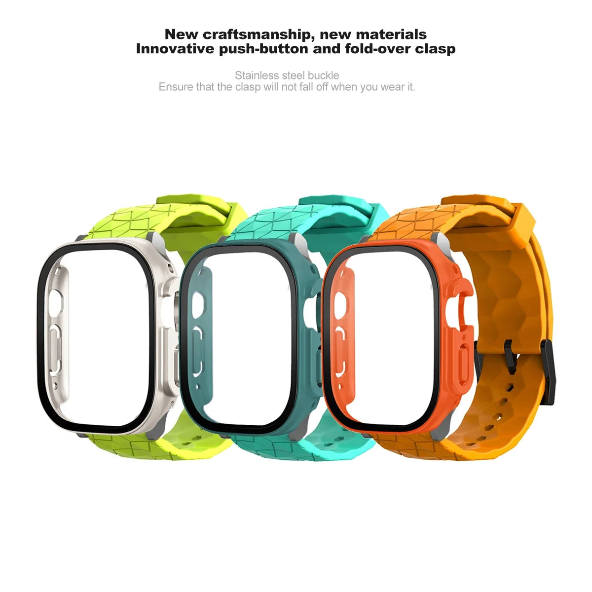 Silicone Band + Case for Apple Watch Ultra and Apple Watch Ultra 2