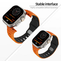 Premium Two-Tone Silicone Strap for Apple Watch