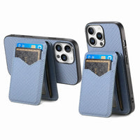 2-in-1 Detachable Carbon Fiber Wallet Case with Card Slots for iPhone 16 Series