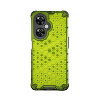 Transparent Honeycomb Silicone+PC Shockproof Phone Cover for OnePlus Nord CE 3 Lite 5G