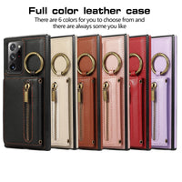 Crossbody Zipper Leather Wallet Case for Samsung Galaxy S25 Series