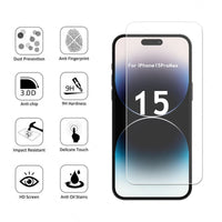 Premium Tempered Glass Screen Protector for iPhone 15 Series