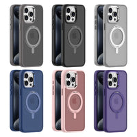 Frosted MagSafe Rotating Bracket Phone Case with Anti-Fall Protection for iPhone 16 Series