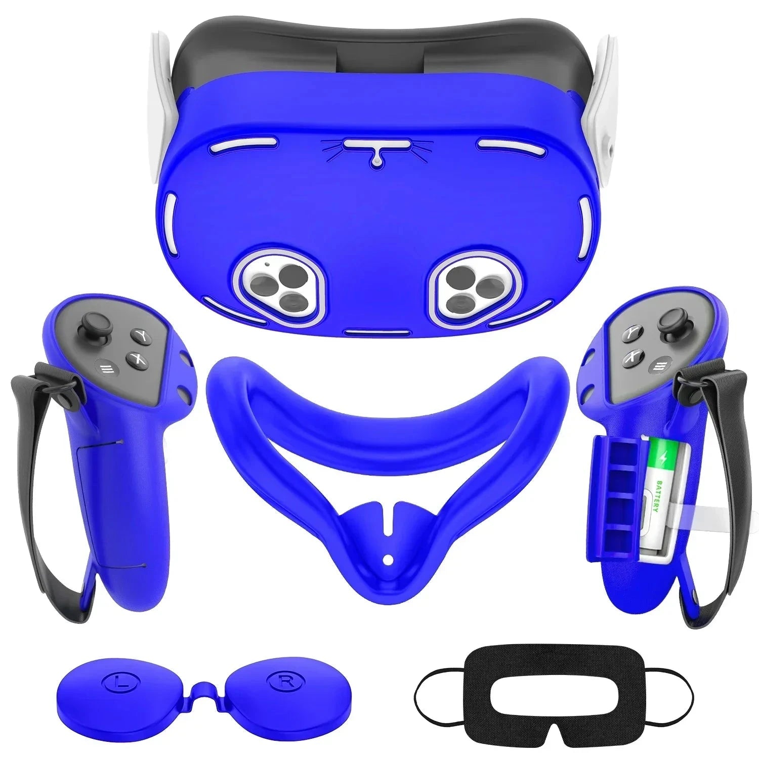 Meta Quest 3 VR Silicone Protective Cover Set