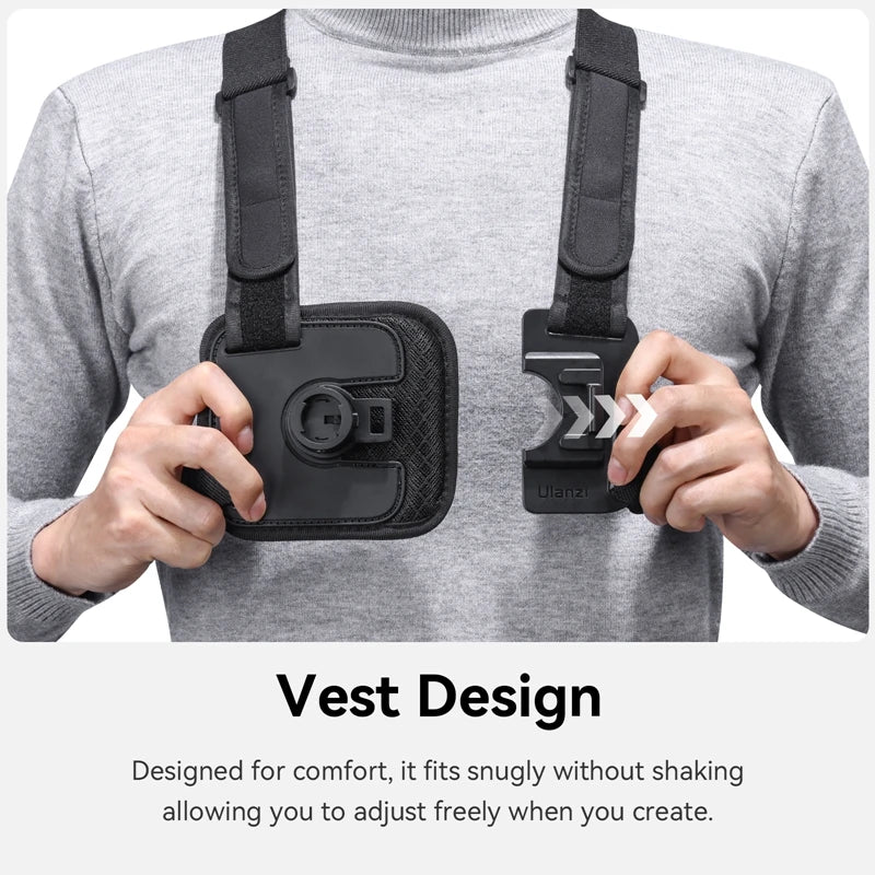 Ulanzi Go-Quick II Magnetic Chest Strap for Action Camera