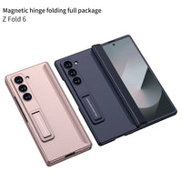 Samsung Galaxy Z Fold 6 Shockproof Magnetic Case with Hinge Stand