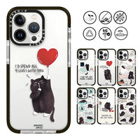 Cartoon Cute Sleeping Cat Soft TPU Shockproof Back Case for iPhone 15 Series