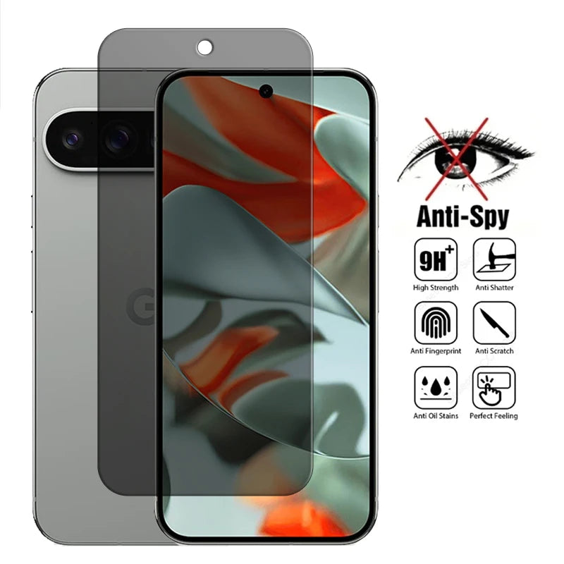 Premium 2.5D Anti-Spy Tempered Glass Privacy Protector for Google Pixel 9 Series