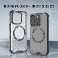 Four Corner Airbag Honeycomb PC MagSafe Phone Case for iPhone 15 Series