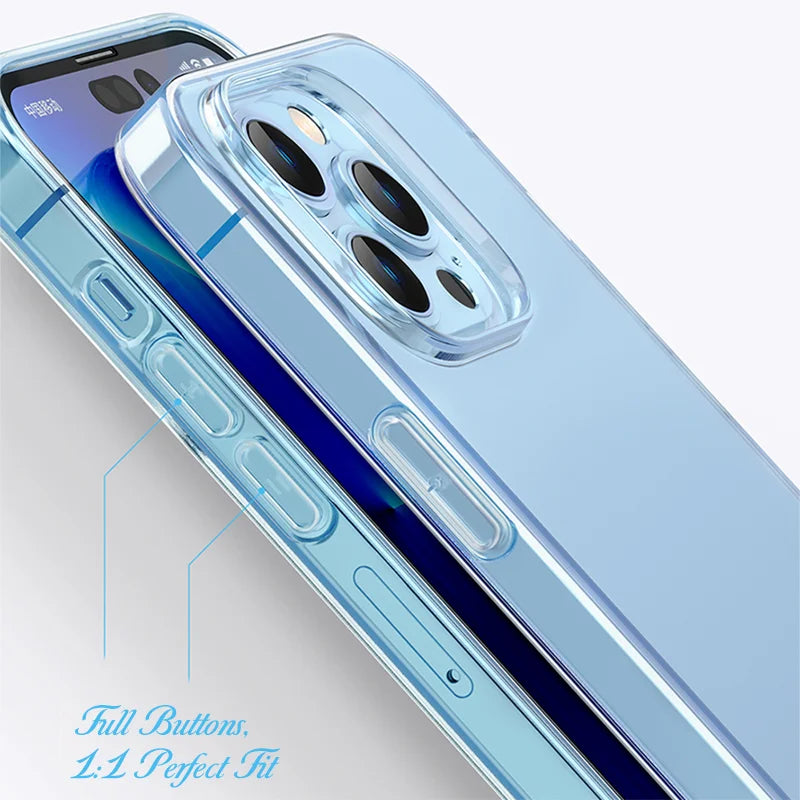 1.2mm Ultra Thin Shockproof Silicone Case for iPhone 16 Series