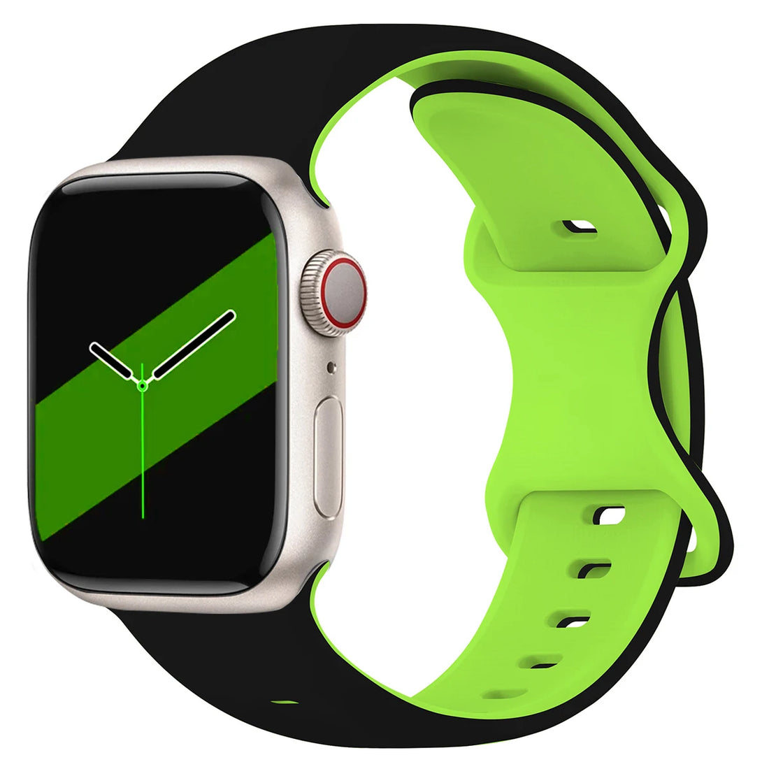 Two-Tone Silicone Strap for Apple Watch