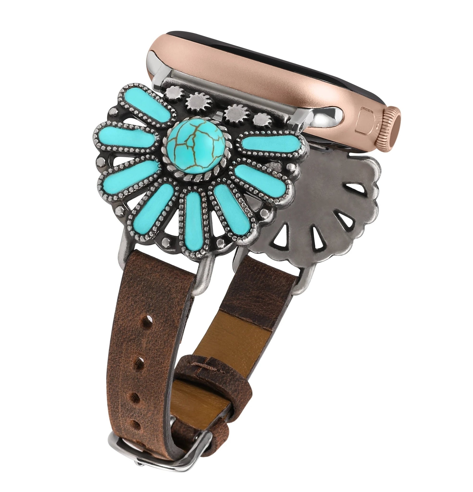 Boho Western Vintage Leather Strap for Apple Watch