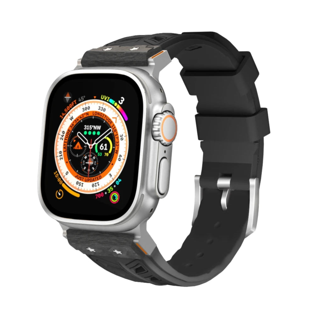 Carbon Fiber Fluororubber Strap for Apple Watch