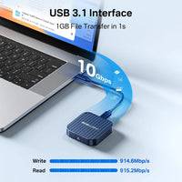 Acasis SSD Enclosure, M.2 NVME SSD Enclosure with Magnetic Suction, 10Gbps Supports M Key & B+M Keys, NVME Enclosure for iPhone 15