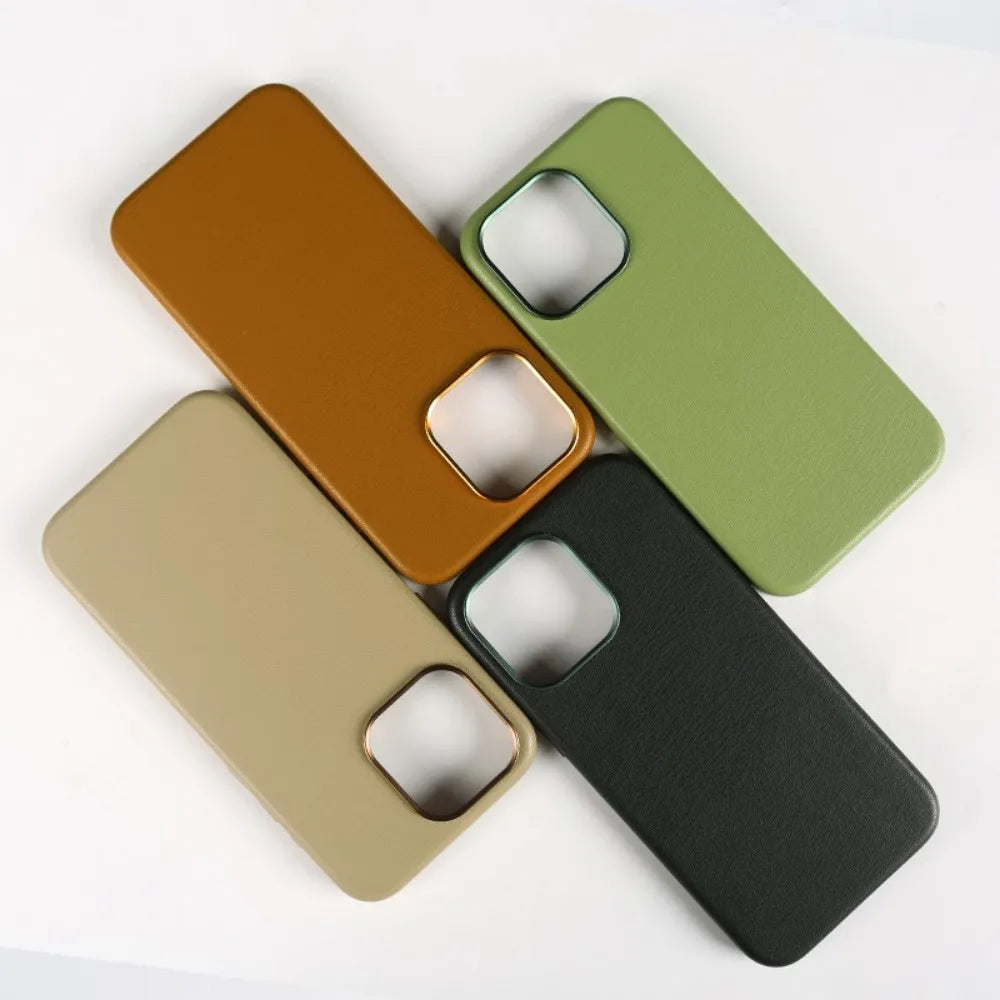 Eco-Friendly Leather MagSafe Case for iPhone 16 Series