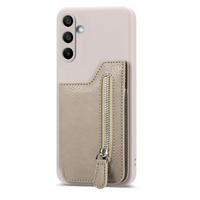 Zipper Card Slot Holder Leather Wallet Case for Samsung Galaxy S24 Series
