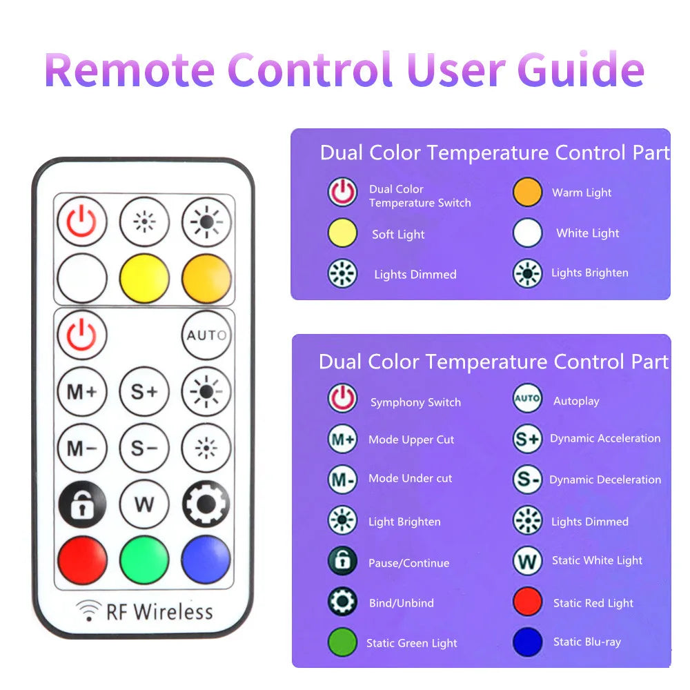 13-Inch RGB LED Ring Light with Remote Control