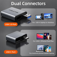 CABLETIME 3-in-1 USB 3.0 Card Reader