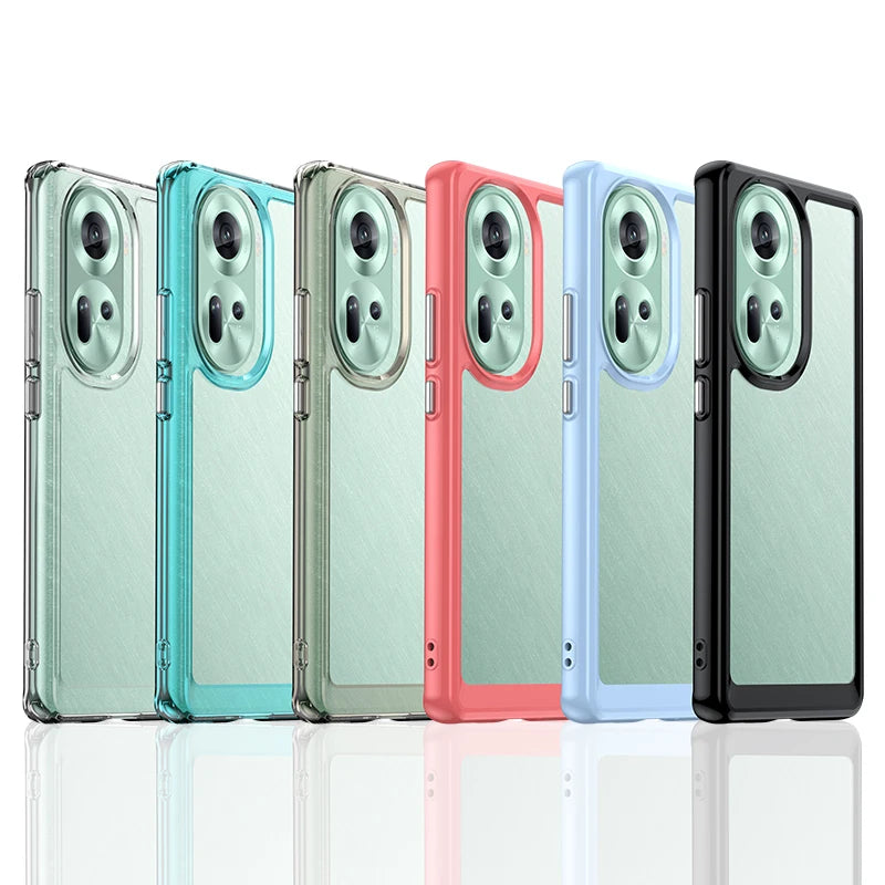 Hard Translucent Shockproof Clear Case for OPPO Reno 11 Series