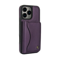 Premium Leather Card Wallet Case for iPhone 16 Series