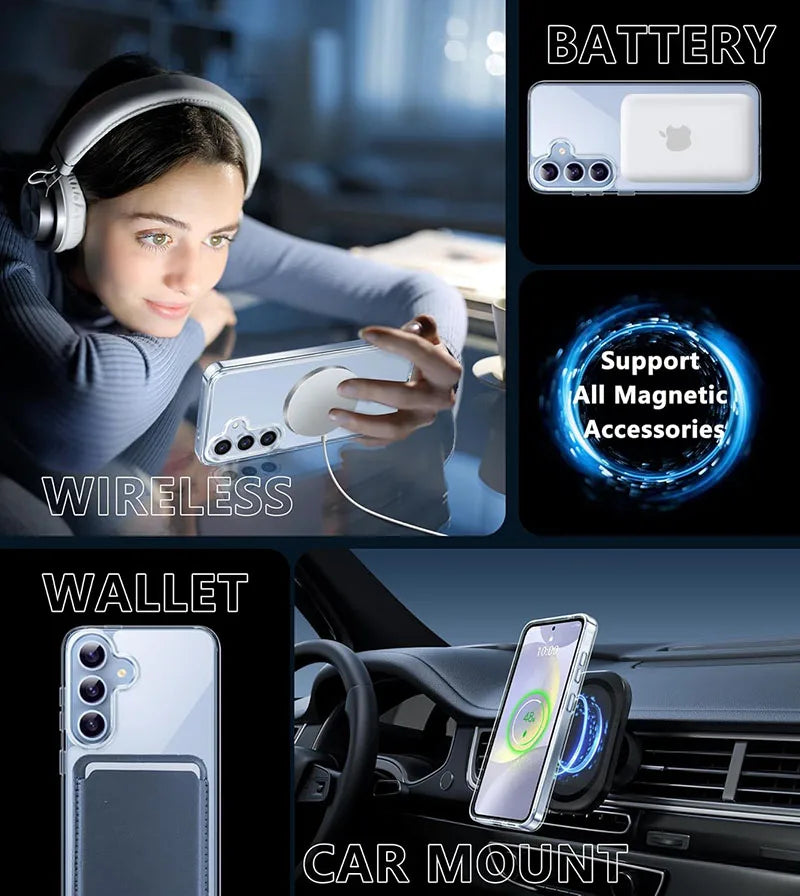 Strong Magnetic Shockproof Case for Samsung Galaxy S23 Series