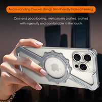 Z-Shaped Gear Design Aluminum Alloy Magnetic Case for iPhone 16 Series