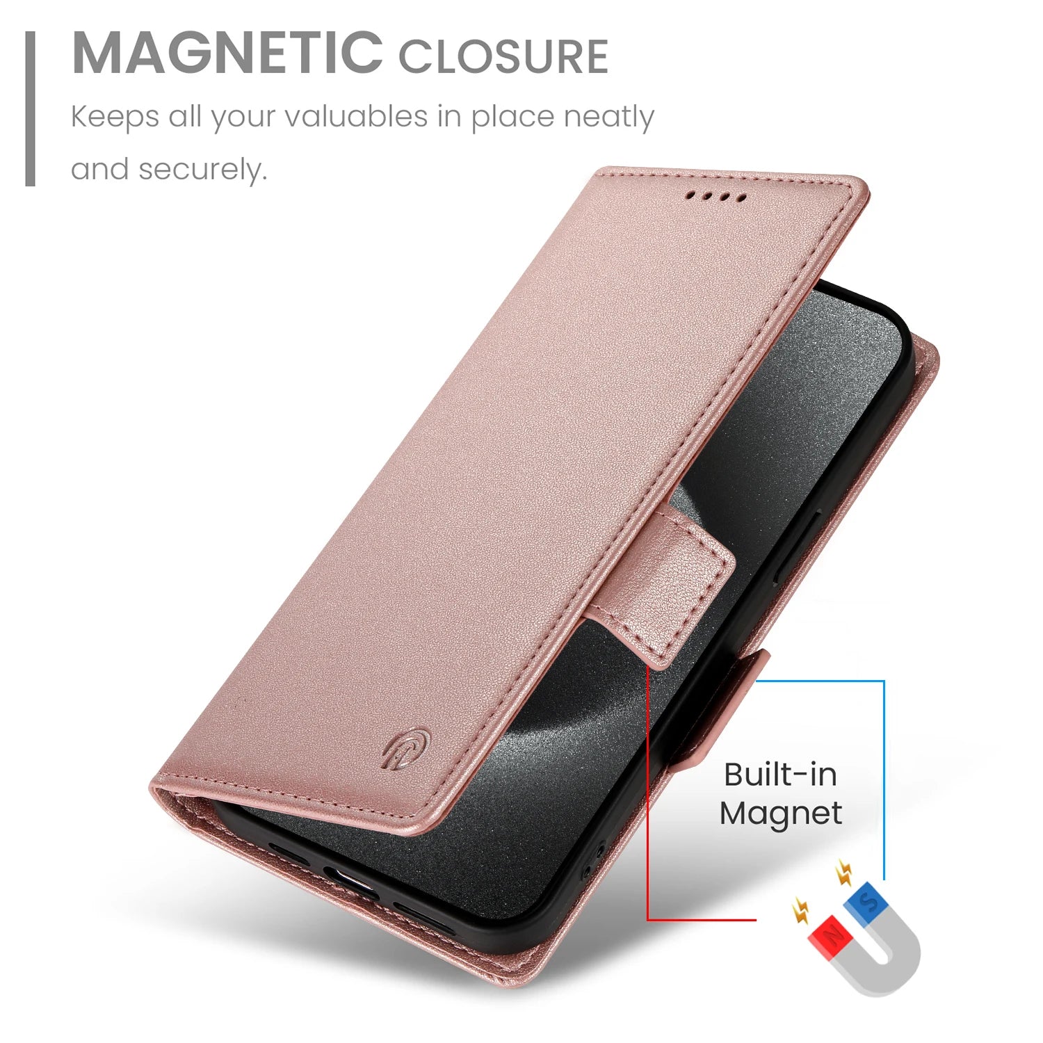 Flip Leather Card Slot Wallet Case for Samsung Galaxy S24 Series