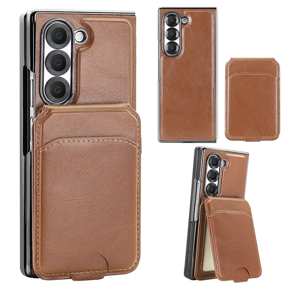 RFID Blocking Leather Wallet Case for Samsung Galaxy Z Fold 5