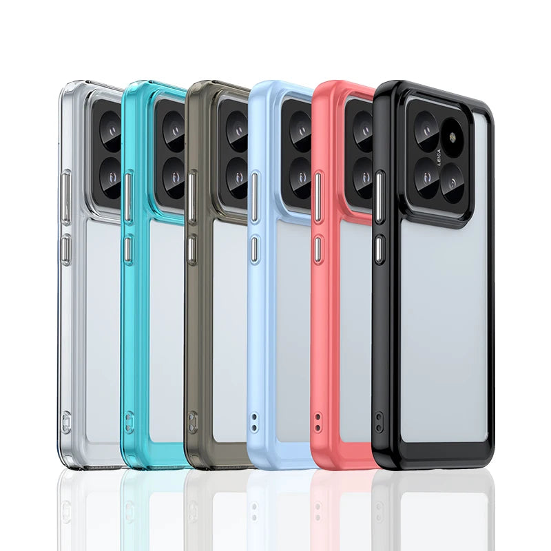 Hard Translucent Shell Coque, Shockproof Phone Case for Xiaomi 14 Pro