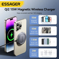 Essager 15W Qi2 Magnetic Wireless Charger – Fast & Reliable Charging