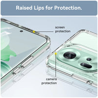 Transparent TPU Luxury Silicone Soft Bumper Phone Protector Case for OPPO Reno 11