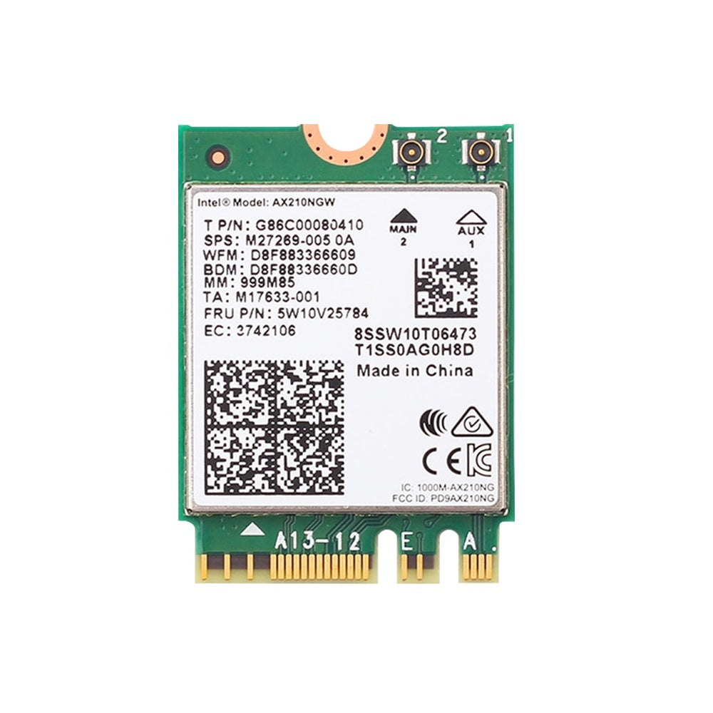 EDUP 5374Mbps Intel AX210 WiFi 6E Bluetooth 5.3 Dual-Band 2.4GHz/5GHz Adapter for Laptops