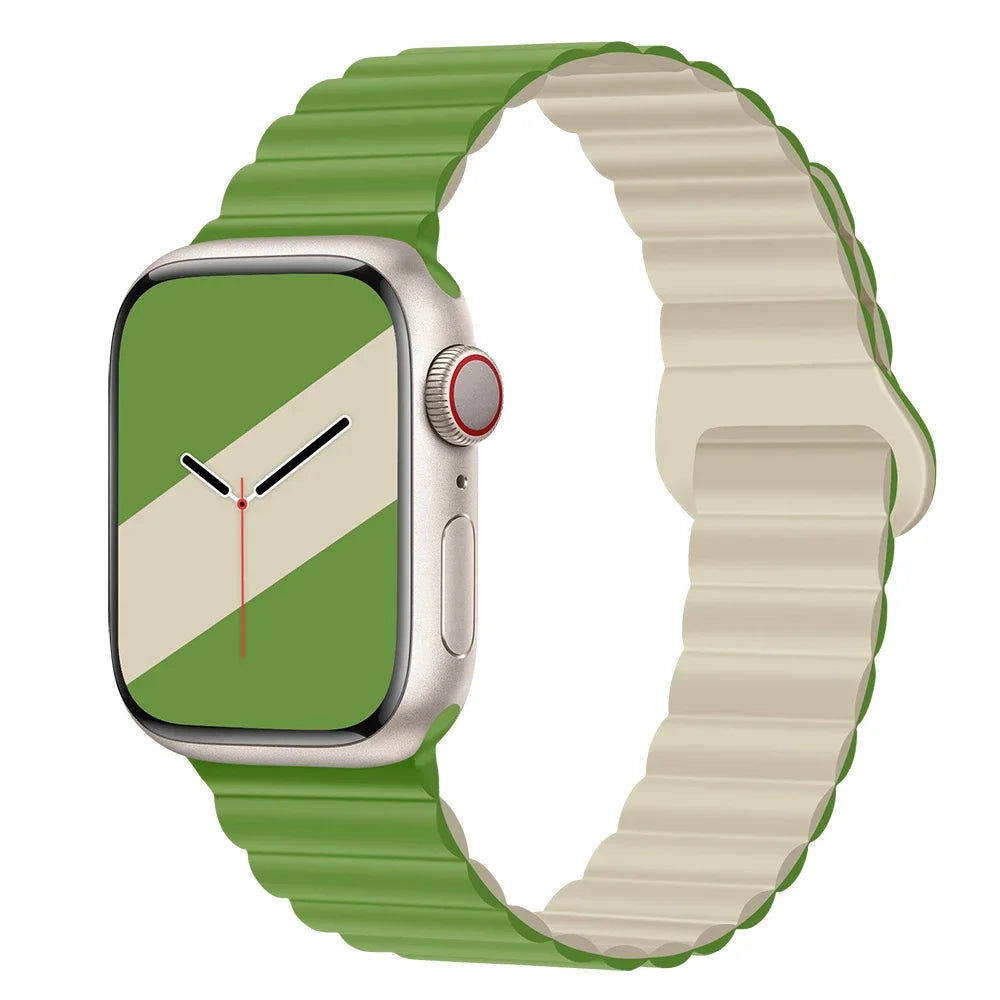 Lightweight Silicone Magnetic Band for Apple Watch