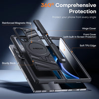 Magnetic Heavy Duty Case with S Pen Holder for Samsung Galaxy Z Fold 6