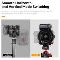 Ulanzi S-63 Rotatable Horizontal-To-Vertical Mount Claw Quick Release Plate